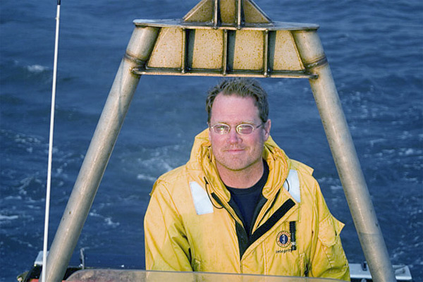 Craig driving tagging boat in California